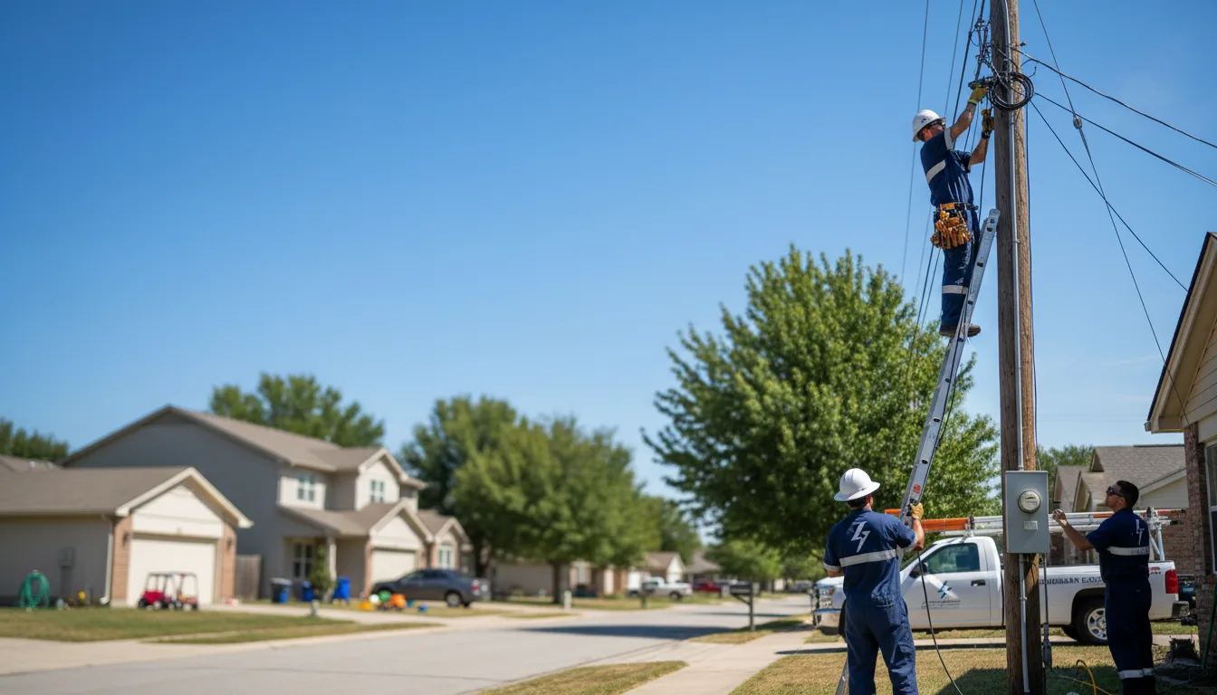 Residential electrician providing installation services in Blakely, GA